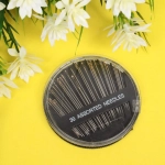 Иглы швейные в наборе 24-30шт «Favorite Hous», цвет золото / серебро, d 6,5см (рр5.1-3.2)