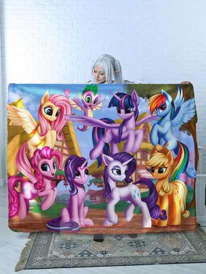 Плед Пони арт. 119 (флис), 150х130 и 200х140 см