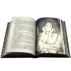 М.А. Булгаков "Мастер и Маргарита" Книга в кожаной обложке, черная