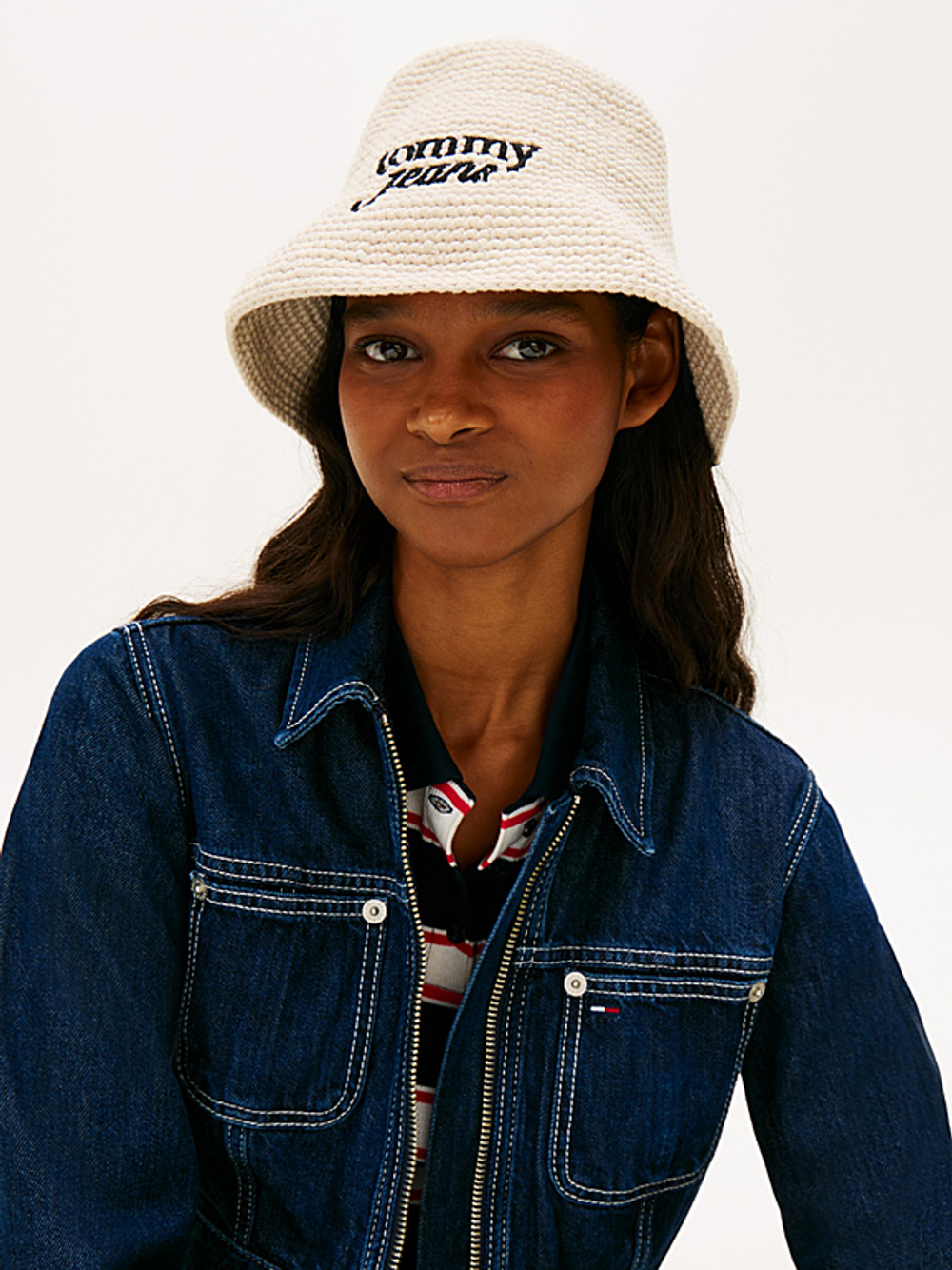 Панама TOMMY JEANS TJW SUMMER KNIT BUCKET