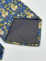 Галстук синий Salvatore Ferragamo