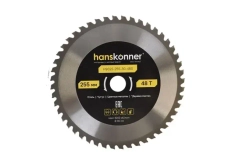Диск пильный по стали Hanskonner 255*48мм*60Z H9022-255-30-48S