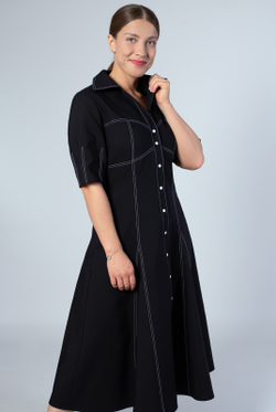 Платье женское 3964АП, черный #429Ч053964АП
