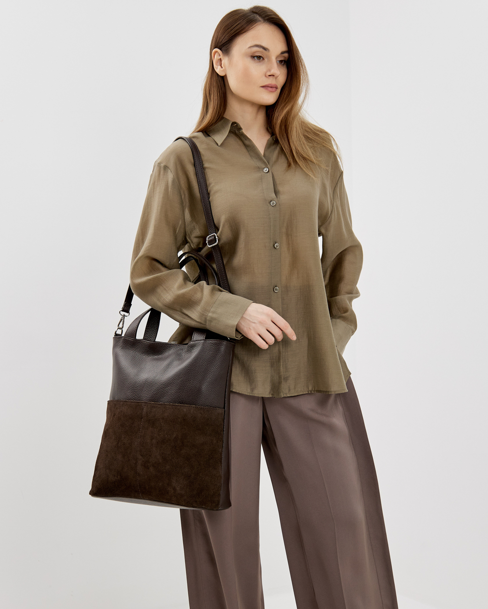 Сумка 726 15 коричневый