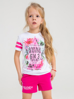 Шорты д/дев супрем р.104 фукс (Батик) 02599_BAT