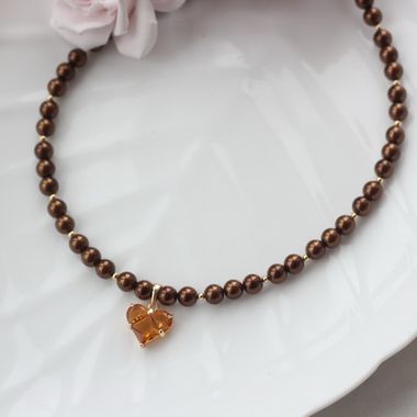 Набор для создания чокера (в золотом цвете) НАБ022