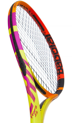 Детская теннисная ракетка Babolat Pure Aero Rafa Jr 26 - yellow/orange/purple