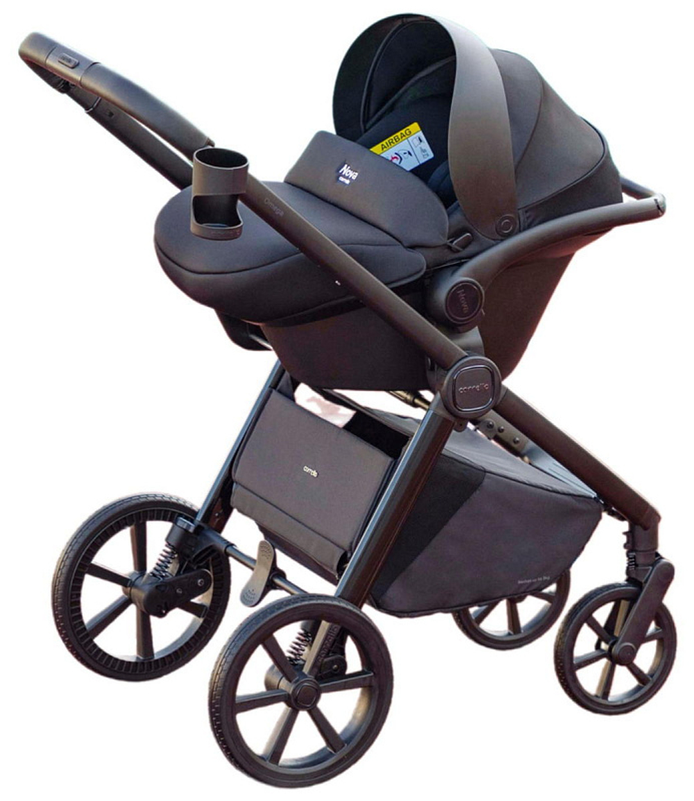 Коляска 3 в 1 Carrello Omega Plus CRL-6540 и автокресло Nova DK791 Grey Line Cosmo Black