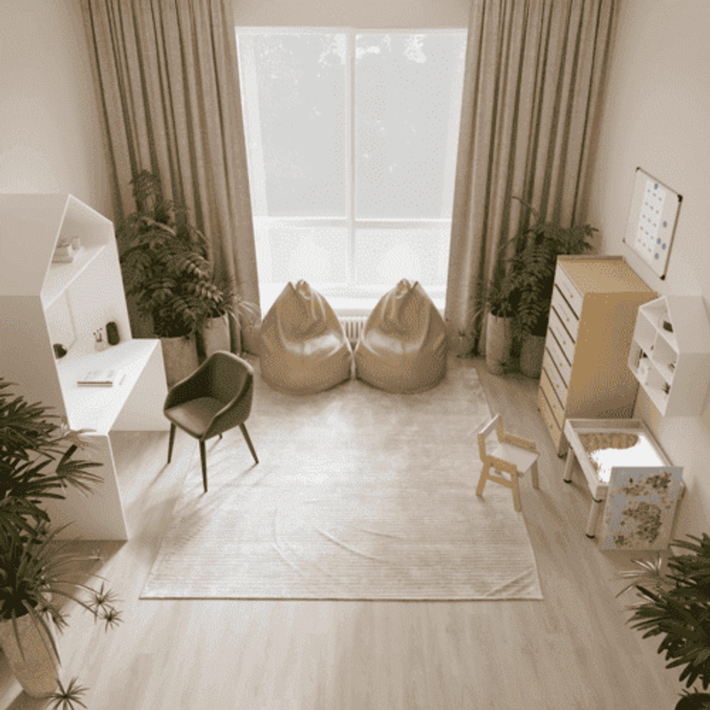 Книги и… Готовый кабинет психолога «Развитие» 🌱 Потому что расти — значит не только знать, но и чувствовать, пробовать, ошибаться — и знать: здесь тебя ждут