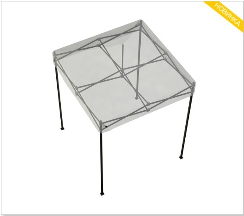 Тент-шатер быстросборный Helex 2х2х3м полиэстер зеленый