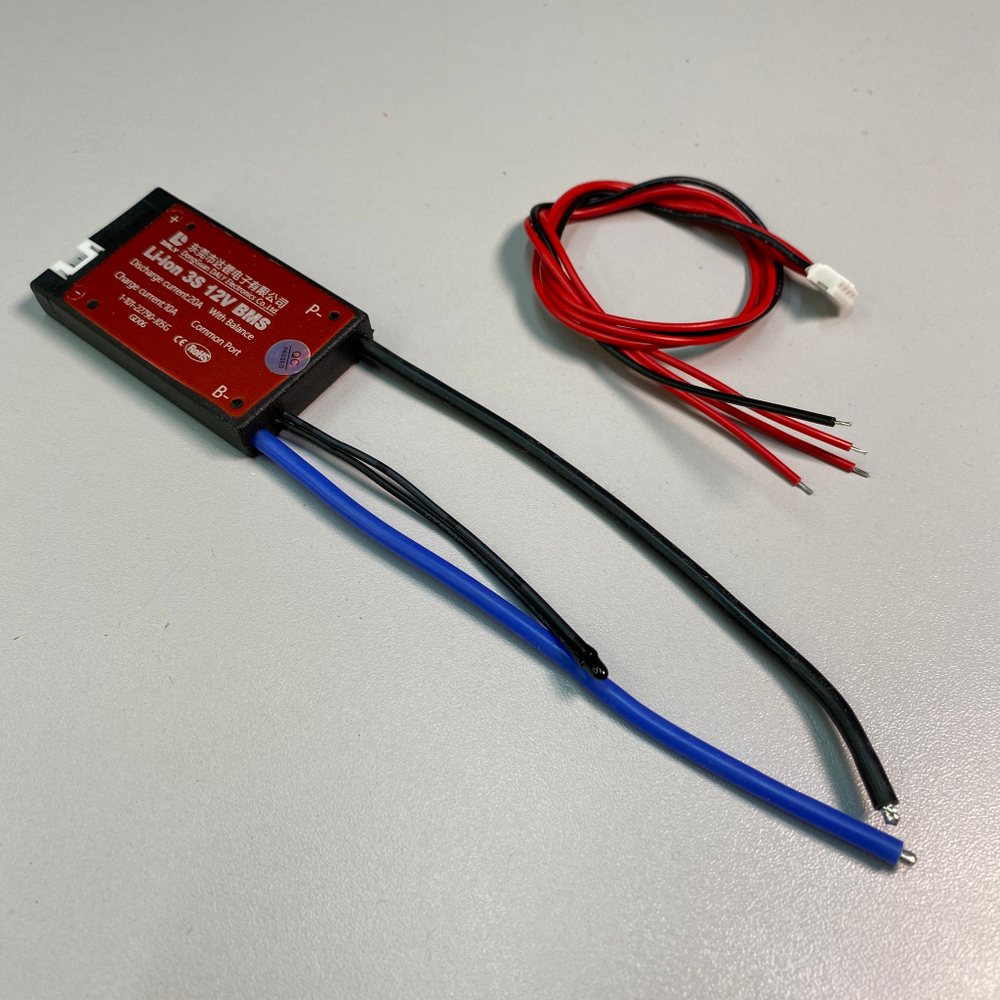 Плата Li ion БМС daly 3s12v 20A с термодатчиком и балансировкой