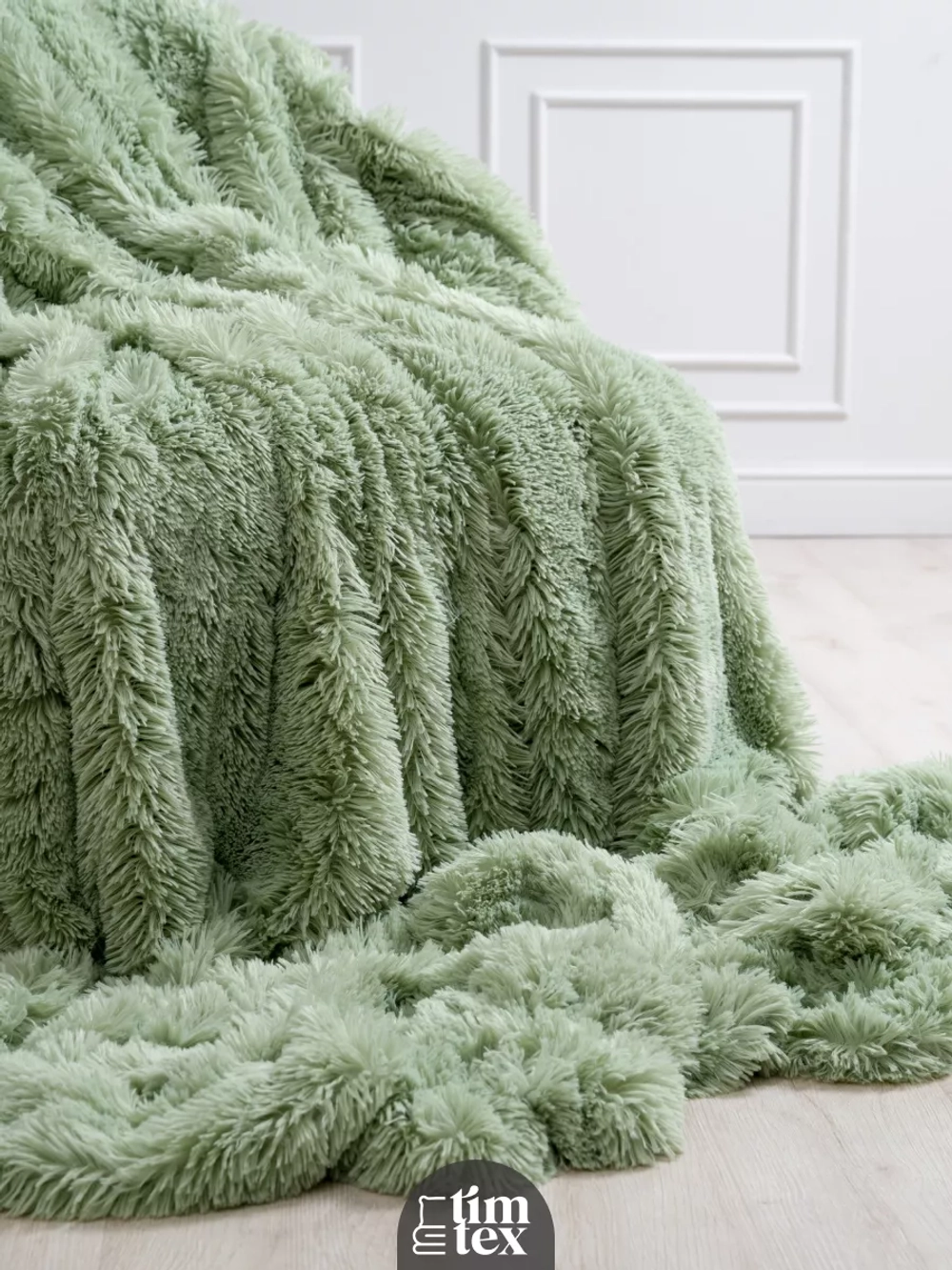 Плед евро 225х245 см пушистый