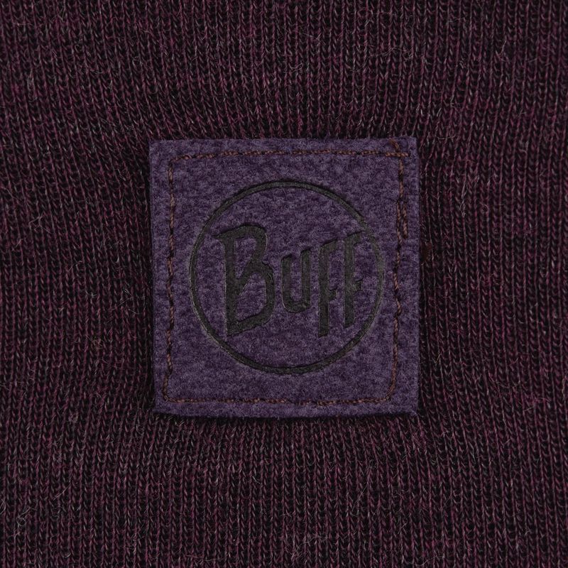 Теплая шерстяная шапка-бини Buff Hat Wool Heavyweight Deep Purple Фото 3