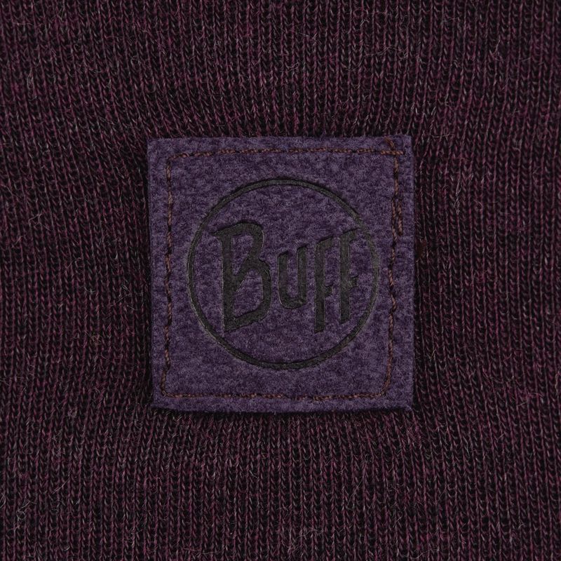 Теплая шерстяная шапка-бини Buff Hat Wool Heavyweight Deep Purple Фото 3