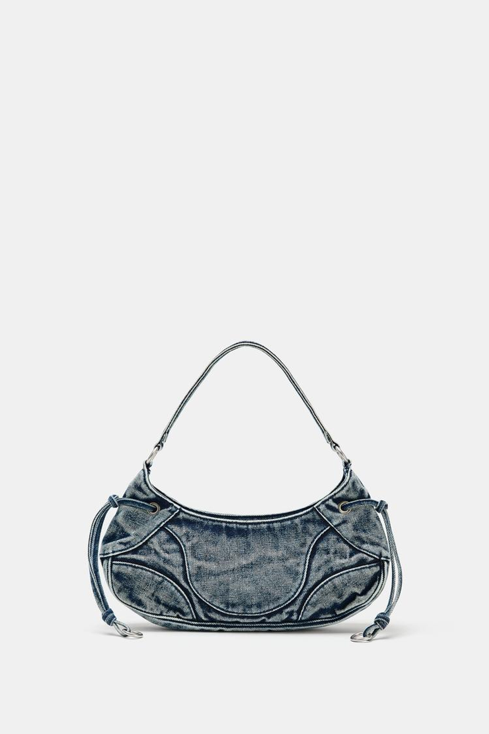 ZARA ДЖИНСОВАЯ СУМКА ЧЕРЕЗ ПЛЕЧО, СИНИЙ ДЖИНСОВЫЙ