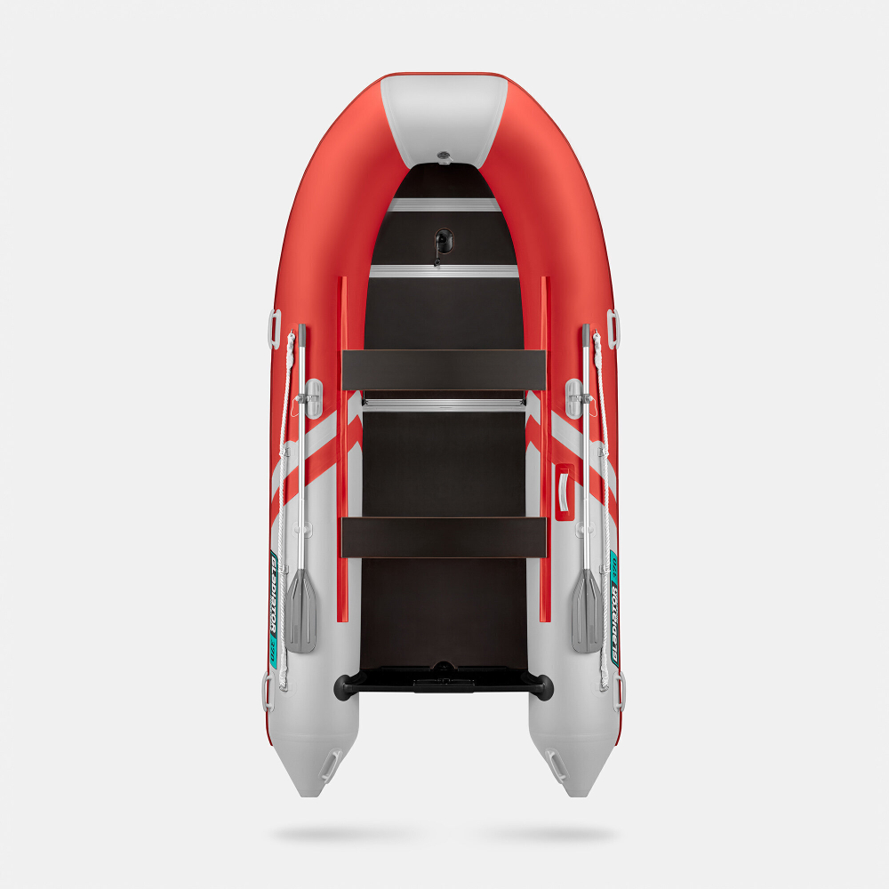 Надувная лодка GLADIATOR B370 красно-белый
