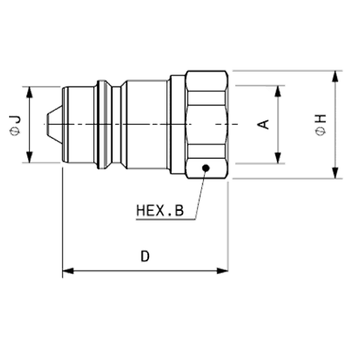 БРС ISO A BIR NPT 3/8 - D3/8 Розетка