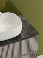 Тумба с раковиной Sancos SNOB T 80 со столешницей, Doha Soft