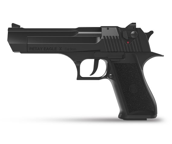 Охолощенный СХП пистолет Retay Eagle X (Desert Eagle) 9mm P.A.K