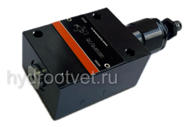 DBDS6P1X/25 - Предохранительный клапан прямого управления Ду6, давление регулировки до 25 бар, тип монтажа - на плиту, элемент регулировки S = винт