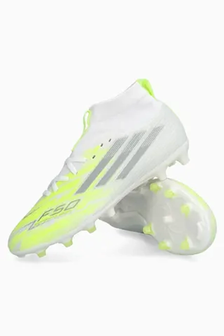Бутсы adidas F50 League Mid FG/AG Junior - белый