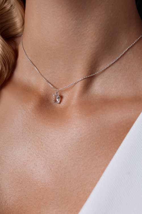 Колье - чокер с горным хрусталем