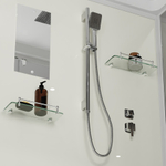 Душевая кабина Niagara Standart ST120/90/15Q (120х90х215) прямоугольник,поддон 15см,распашная,проф.белый,3 места
