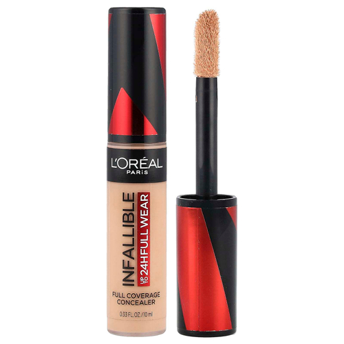 L'Oréal, Infallible, консилер для полного покрытия, латте 375, 10 мл (0,33 жидк. Унции)