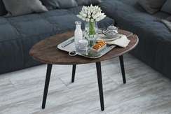 Стол журнальный Арабика браун/чёрный