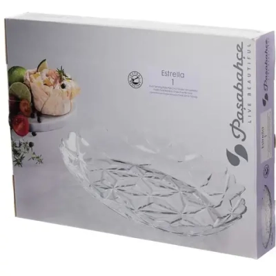 Блюдо сервировочное стеклянное 32,5*24,6см «ESTRELLA» 10717