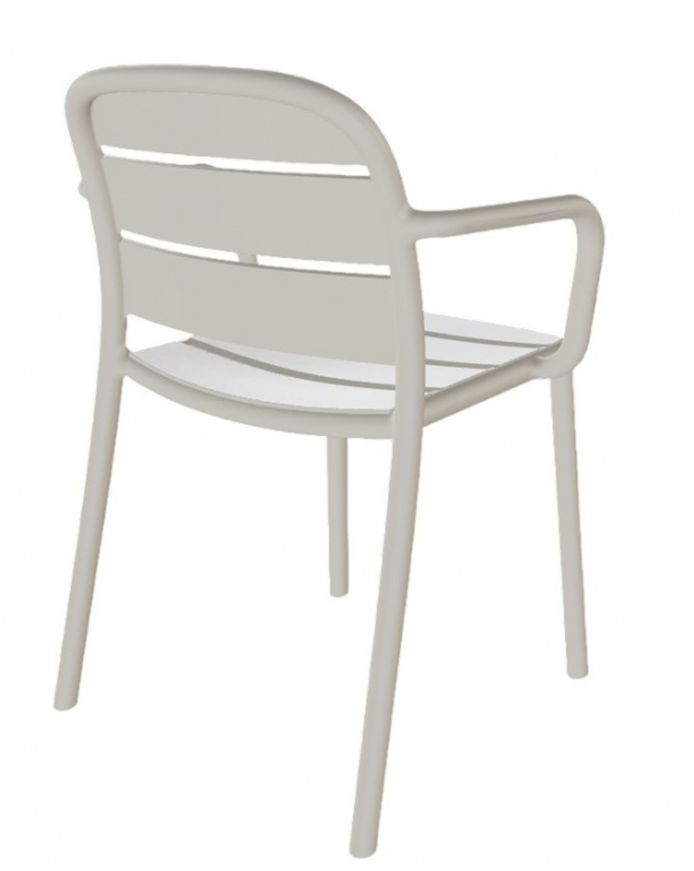 Кресло пластиковое Papatya Beykoz-K, светло-серый