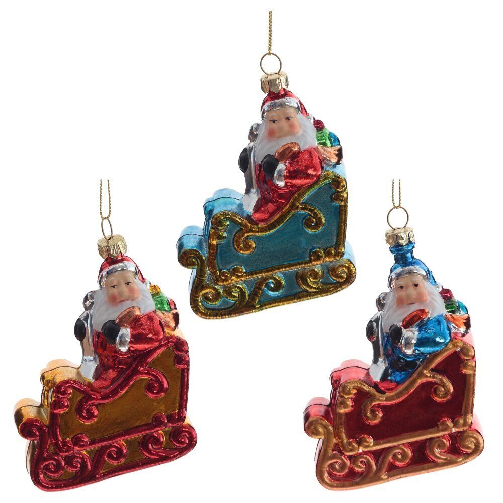 GAEM Украшение новогоднее "Дед Мороз", L8,5 W3,5 H12 см, 3в.