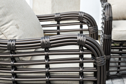 "Ницца" лаунж-зона из искусственного ротанга, цвет бронзовый