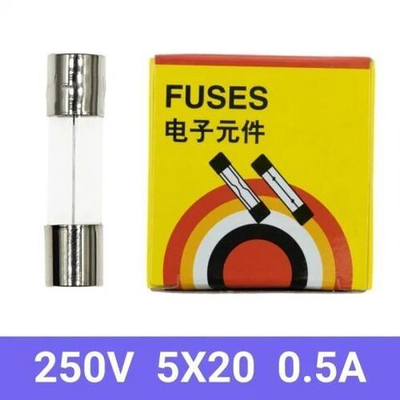 Предохранитель стеклянный 5X20 мм 0.5A 250В (100 шт)