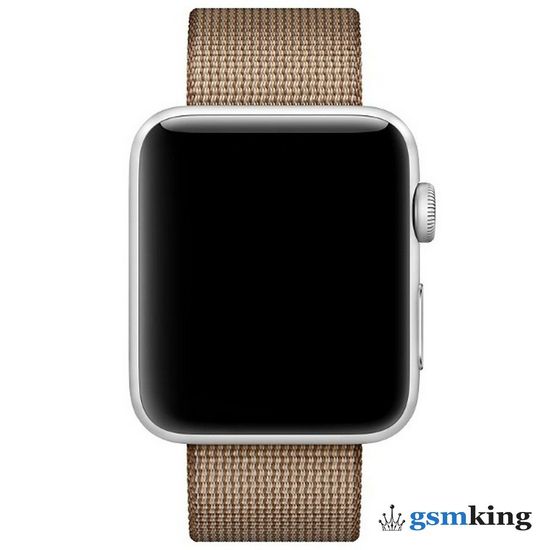 Apple Woven Nylon Band for Apple Watch 38|40|41mm Toasted Coffee/Caramel (Карамельный) MNK42ZM/A