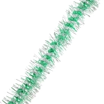 Мишура «Огонёк» 2 м 9 см, Серебро/Зеленый