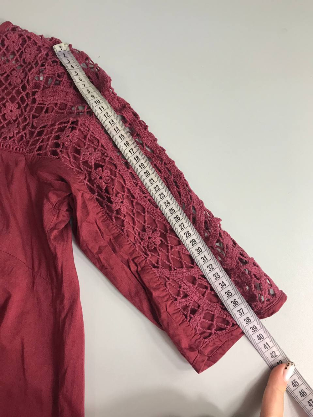 Блузка красивая, в стиле бохо, визуально на 50 размер