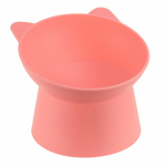 Миска для животных 0,2л "Кот", цвет коралловый