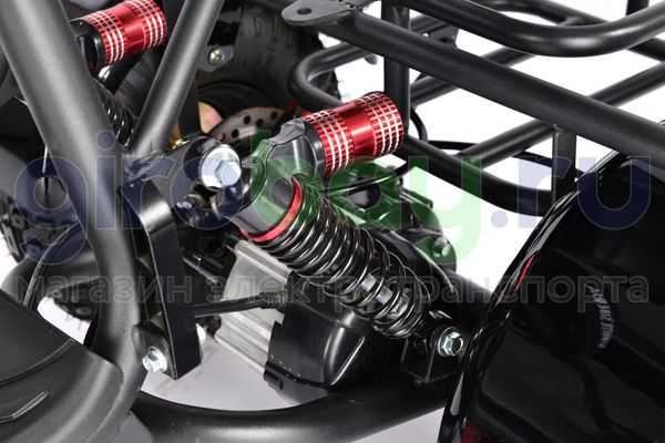 Электроскутер WHITE SIBERIA TRIKE MINI 1500W - Черный фото №18