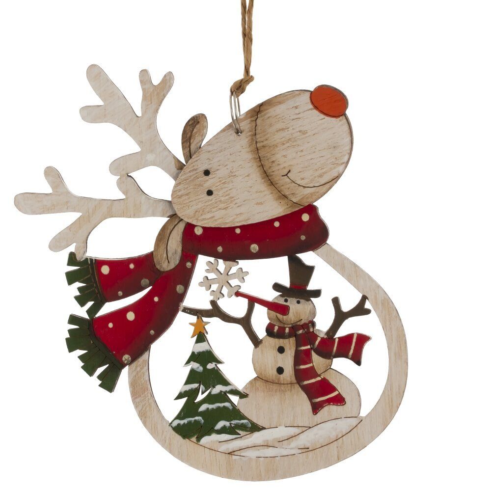 GAEM Изделие декоративное подвесное "Рождество", L11 W0,5 H11 см, 4в.