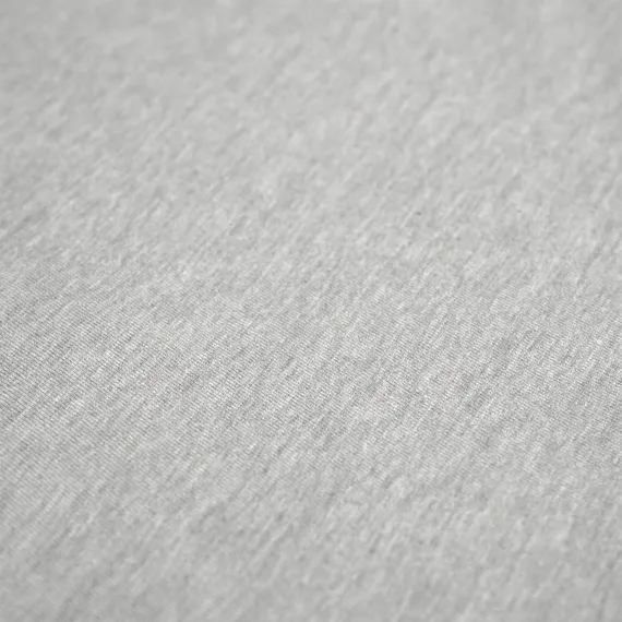 Простыня на резинке из хлопкового трикотажа серого цвета из коллекции essential