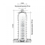 Насадка для пениса с мягкими усиками, прозрачная