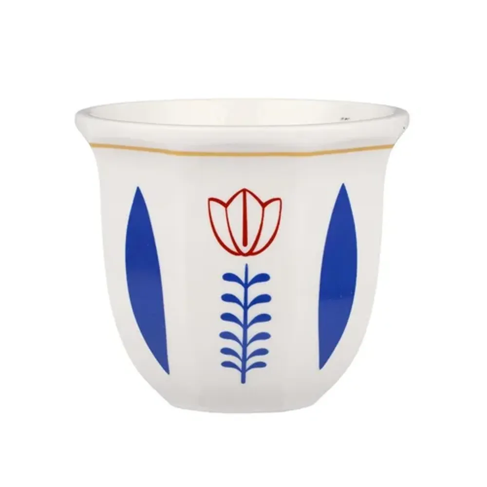 Чашка 200 мл кофейная без ручки Flower Barista d 8,5 см h7,8 см P.L. Barbossa [1]