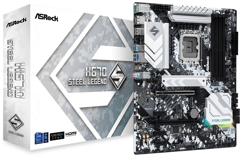 Материнская плата ASRock H670 Steel Legend