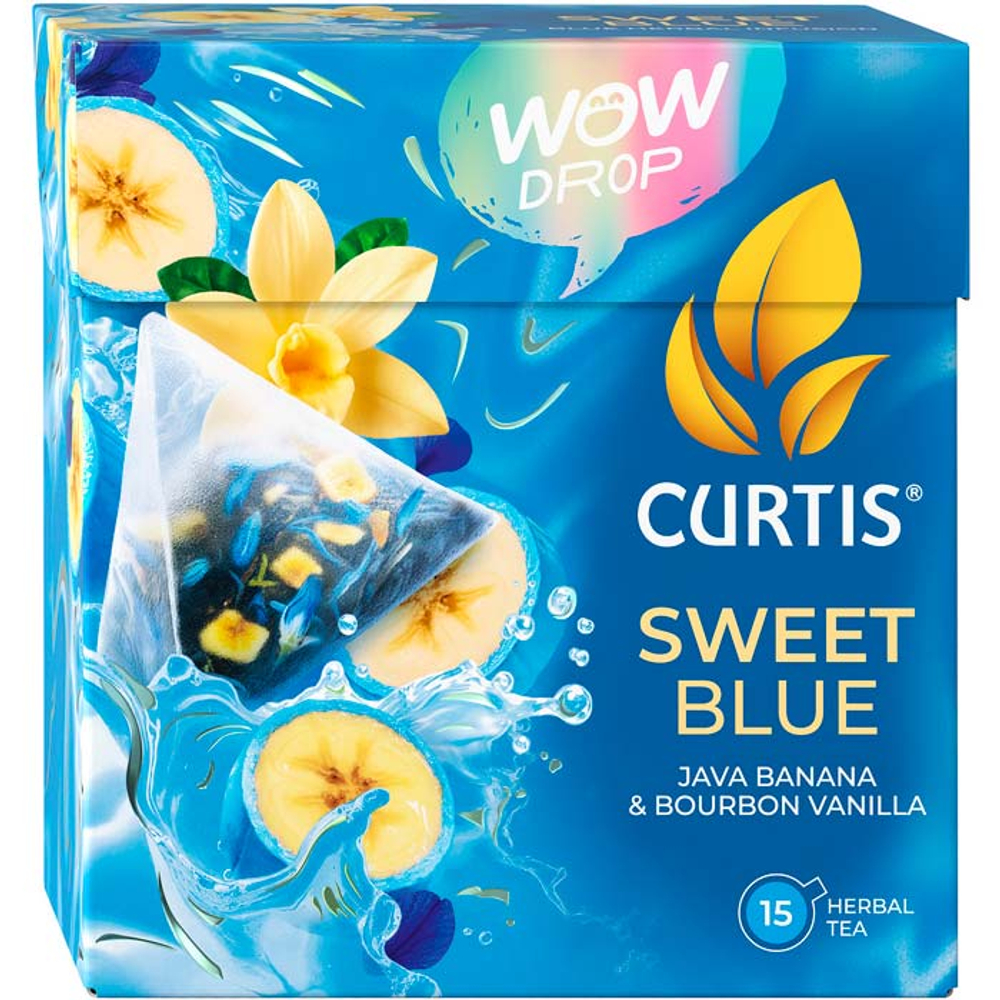 Чай в пирамидках Curtis Wow Drop Sweet Blue 15 пак