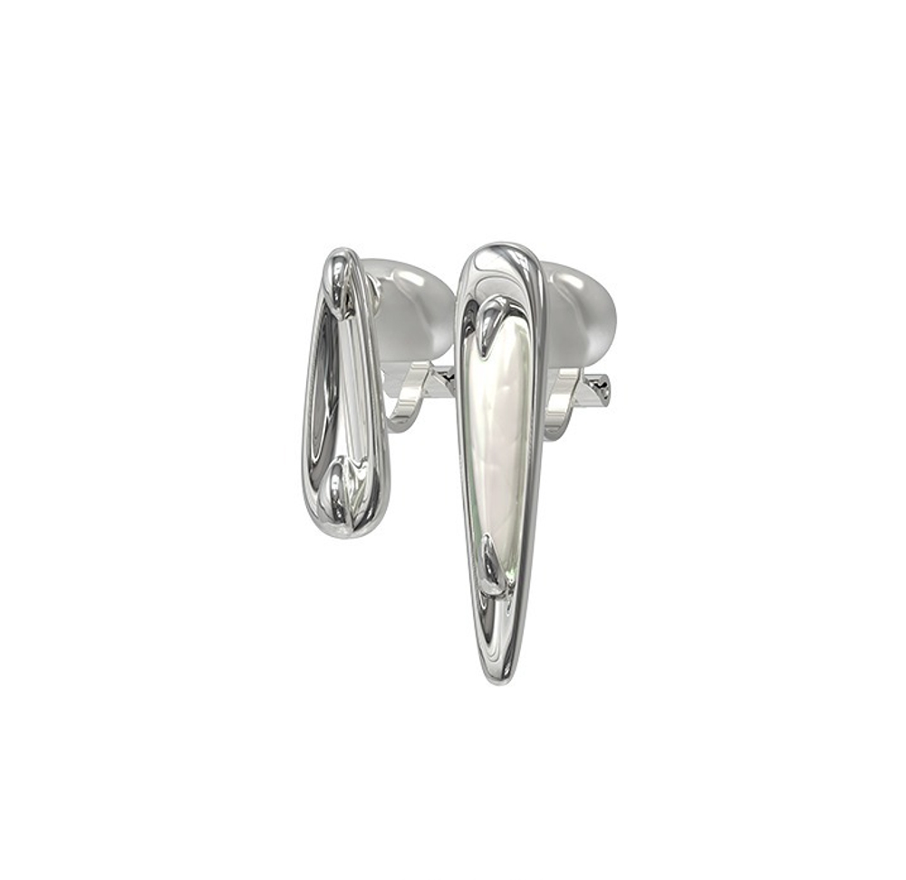 KVK BAROQUE Asymmetric Stud Clips