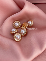 Пуговицы Шан. Жемчуг золото 13 мм