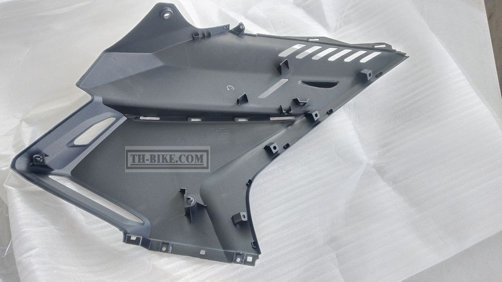 64351-MLR-D00ZB. COWL, L. MIDDLE (WOL) *NH436M* (NH436M MAT GUNPOWDER BLACK METALLIC). HONDA