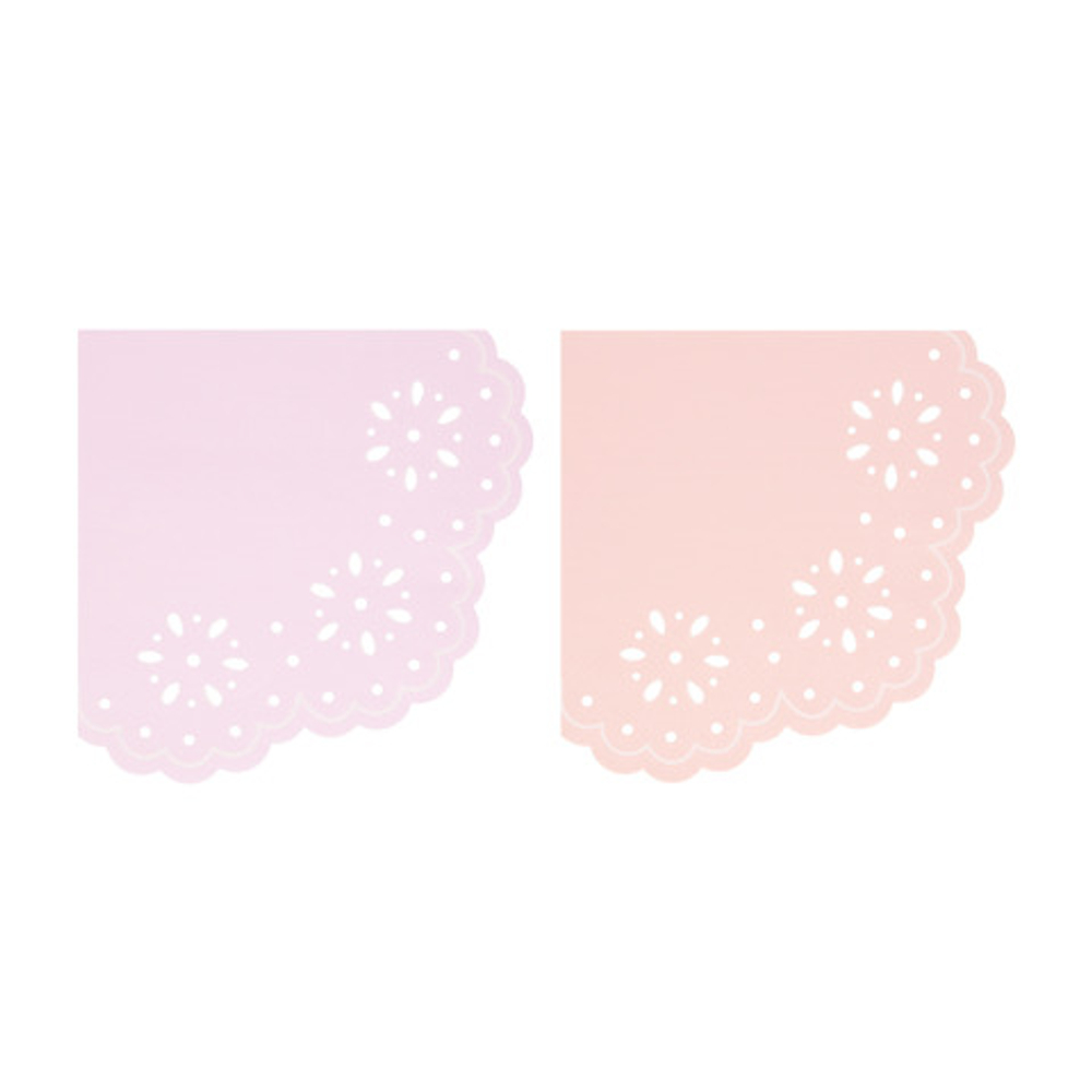 Салфетки большие "Английское кружево" 16 шт. (16,5 х 16,5см)