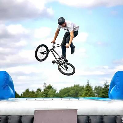 Надувная подушка «AirSide» для байк-трюков и прыжков, 9×4×1,5 м